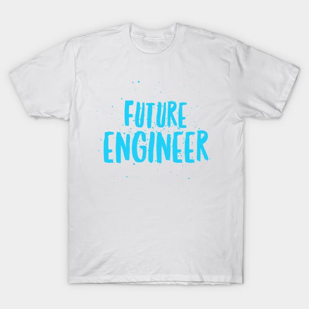 Future Engineer Boys Design Engineer Dad Blue T-Shirt by AstroGearStore